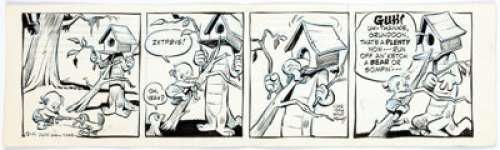 Walt Kelly Pogo Daily Comic Strip Original Art dated 12-11-54 (Post Hall Syndicate, 1954).... | Heritage