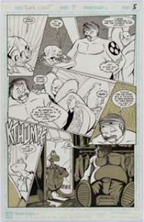 Phil Foglio and Barb Kaalberg Buck Godot - Zap Gun For Hire #8 Story Page 5 Original Art (Studio Foglio, 1998)....