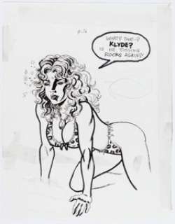 Loston Wallace Klyde and Meriem #1 Partial Page 16 Preliminary Artwork Original Art (Basement Comics, 2001)....