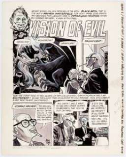 Alex Toth Eerie #2 Partial Story Original Art Group of 2 (Warren Publ., 1966). Toth’s masterful sense of design - | Heritage