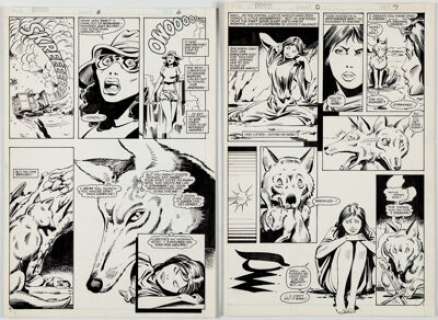Chas Truog and Bob Wiacek Coyote #8 Story Pages 6-7 Original Art (Marvel/Epic, 1984).... (Total: 2 Original Art)