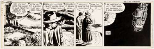 Milt Caniff Terry and the Pirates Daily Comic Strip Original Art dated 4-12-43 (Chicago Tribune, 1943).... | Heritage