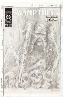 John Totleben Swamp Thing V2#88 Cover Preliminary Artwork Original Art (DC, 1989).... | Heritage