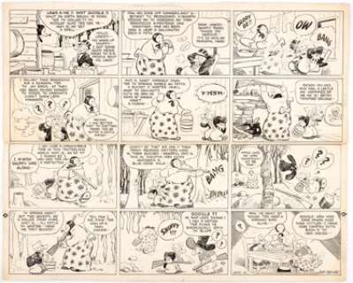 Billy DeBeck Barney Google Sunday Comic Strip Original Art dated 9-15-35 (King Features Syndicate, 1935). ... | Heritage