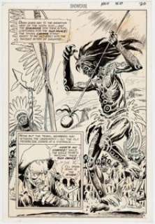 Joe Kubert Showcase #86 "Firehair" Page 12 Internal Splash Original Art (DC Comics, 1969)....