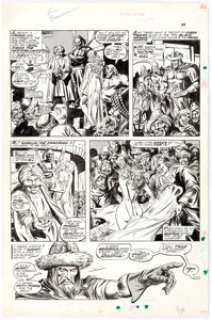 John Buscema and Yong Montano The Savage Sword of Conan #11 Story Page 2 Original Art (Marvel, 1976).... | Heritage