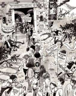 Marie Severin Crazy Magazine #14 Internal Splash Page 14 Original Art (Marvel Comics, 1975)....