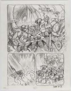 Mark Bodé Teenage Mutant Ninja Turtles: "Times" Pipeline Story Pages Preliminary Artwork Original Art Group of 7 (... (Total: 7 Original Art)