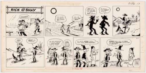 Stan Lynde Rick O‘Shay and Leonard Starr On Stage Sunday Comic Strips Original Art Group of 2 (Chicago... (Total: 2 Original Art)