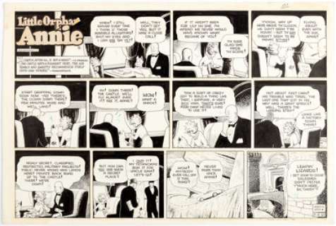 Harold Gray Little Orphan Annie Sunday Comic Strip Original Art dated 9-4-66 (Chicago Tribune, 1966).... | Heritage