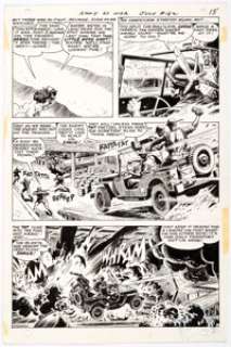 Russ Heath Our Army at War #182 Story Page 12 Original Art (DC, 1967).... | Heritage