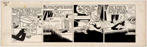 Chester Gould Dick Tracy Daily Comic Strip Original Art dated 7-9-45 (Chicago Tribune, 1945).... | Heritage