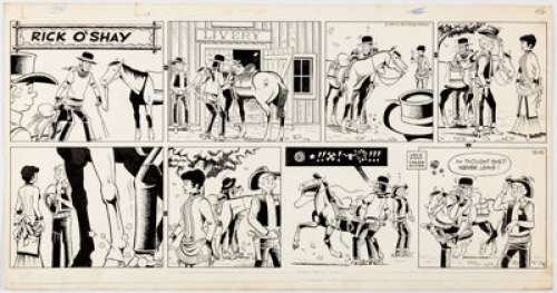 Stan Lynde Rick O’Shay Sunday Comic Strip Original Art (Chicago Tribune, 1961).... | Heritage