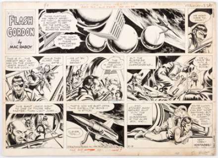 Mac Raboy Flash Gordon Sunday Comic Strip Original Art dated 2-9-64 (King Features Syndicate, 1964).... | Heritage