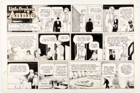 Harold Gray Little Orphan Annie Sunday Comic Strip Original Art dated 7-16-67 (Chicago Tribune, 1967). ... | Heritage