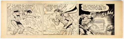 Wayne Boring Superman Daily Comic Strip #2189 Original Art dated 1-9-46 (DC/McClure, 1946).... | Heritage