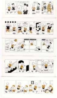  - John Liney Henry Daily Comic Strip Original Art Group of 5 (King Features Syndicate, 1975-78). ... (Total: 5 Original Art)