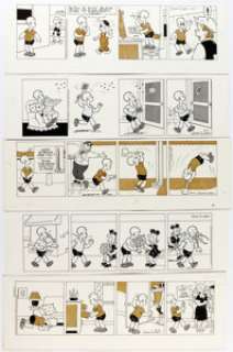  - John Liney Henry Daily Comic Strip Original Art Group of 5 (King Features Syndicate, 1976-78).... (Total: 5 Original Art)