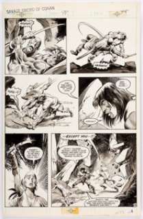 John Buscema and Pablo Marcos Savage Sword of Conan #98 Story Page 48 Original Art (Marvel, 1984).... | Heritage