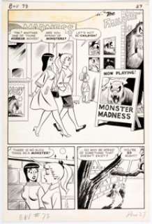  - Archie Artist Archie‘s Girls Betty and Veronica #73 Complete 5-Page Story "The Failure" Original Art -