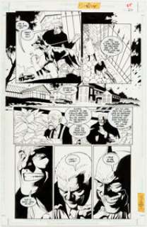 Joe Quesada and Kevin Nowlan Batman:Sword of Azrael #3 Story Page 22 Original Art (DC, 1992). Biis shows up for a - | Heritage