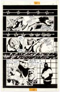 Joe Quesada and Kevin Nowlan Batman: Sword of Azrael #2 Story Page 23 Original Art (DC, 1992).... | Heritage