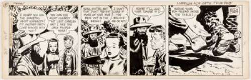 Milton Caniff Terry and the Pirates Daily Comic Strip Original Art dated 6-8-45 (News Syndicate Co., 1945).... | Heritage