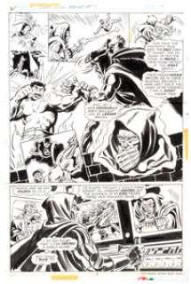 - Bill Everett and Fred Kida Super-Villain Team-Up #1 Story Page 7 Original Art (Marvel Comics, 1975)....