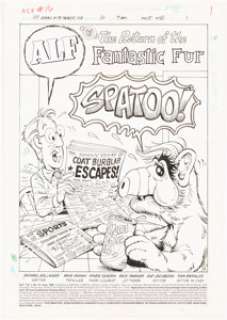 Dave Manak and Marie Severin ALF #16 Complete 9-Page Story "The Return of the Fantastic Fur" Original Art (Marvel,... (Total: 9 Original Art) | Heritage