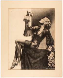 Paxton - Woman in Négligée Illustration Original Art (1933).... | Heritage