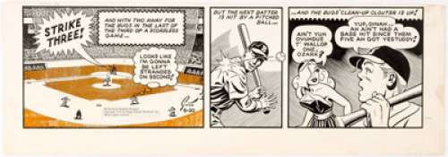 Ray Gotto Ozark Ike Daily Comic Strip Original Art dated 6-20-50 (King Features Syndicate, 1950)....