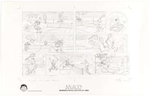 Peter Kuper MAD Preliminary Original Art for "Spy vs. Spy" Story (EC Publ., 2003)....
