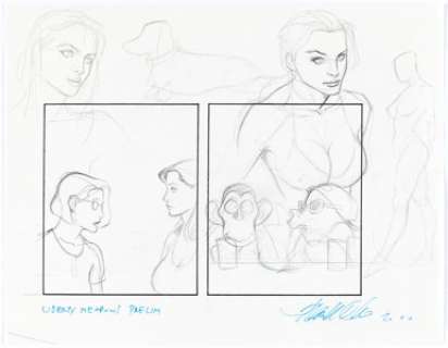 Frank Cho Liberty Meadows Preliminary Original Art (2000)....