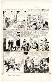 Vernon Greene Shadow Comics #V1#12 Story Page 10 Original Art (Street and Smith, 1941). As Margo Lane follows - | Heritage