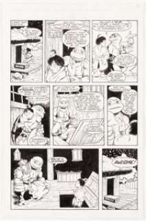 Chris Allan - Teenage Mutant Ninja Turtles Story Pages Original Art Group of 5 (Archie, 1992-1993). A nice -