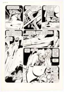 Frank Thorne | 1994 "Ghita of Alizarr" Story Page 61 Original Art (Warren, 1980). | Heritage