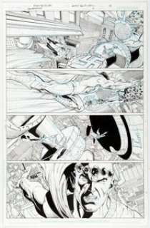 Ethan Van Sciver Convergence #0 Story Page 19 Original Art (DC, 2015). Superman confronts the Brainiac -