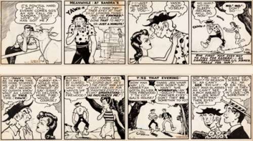 Al Capp Li’l Abner Daily Comic Strip Original Art dated 9-11 and 9-12-36 (United Feature Syndicate, 1936). Two - | Heritage