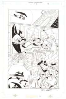 Tim Levins and Terry Beatty Batman: Gotham Adventures #23 Story Page 16 Original Art (DC, 2000).  Batman must face -
