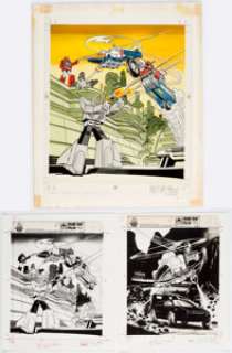 GoBots Frame Tray Puzzle Color Guide (Golden/Western, 1984).... (Total: 3 Items) | Heritage