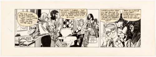 Jorge Longaron Friday Foster Daily Comic Strip Original Art dated 11-03-70 (Chicago Tribune Syndicate, 1970). ... | Heritage