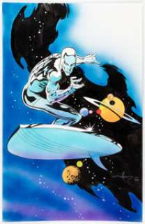 Tom Grindberg - Silver Surfer Illustration Original Art (1999).... | Heritage