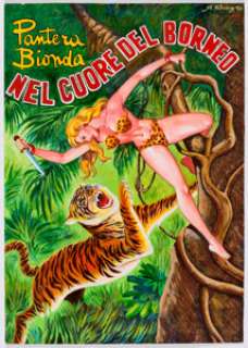 Romano Felmang - "In The Heart of Borneo" Sheena Original Art (2004). Italian artist Romano Felmang -