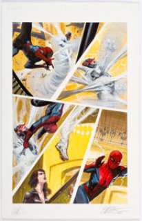 Werther Dell’edera And Gabriele Dell’otto | Amazing Spider-Man: Family Business Painted Story Page 34 Original Art (Marvel, 2014). | Heritage