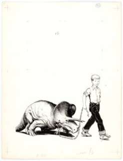 Louis Darling | The Enormous Egg Illustration Original Art (Little Brown, 1956). | Heritage