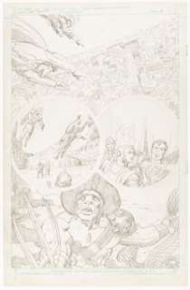 Jack Kirby - Super Powers Vol.2 #3 Story Page 13 Superman and Firestorm Original Art (DC, 1985).