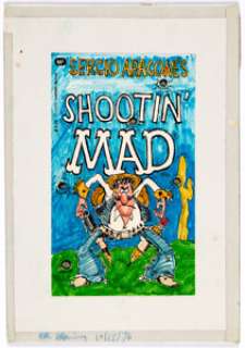 Sergio Aragones | Shootin’ MAD Preliminary Cover Original Art (EC Publ./Warner Books, 1979). | Heritage