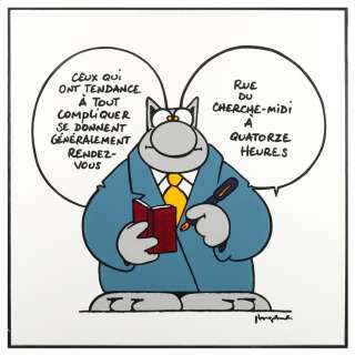 Geluck | Acrylique sur toile représentant le chat se… | AZ auction