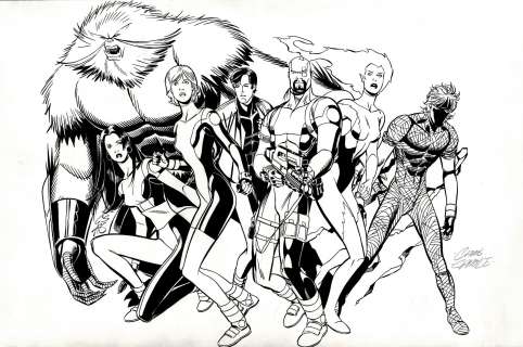 Al Gordon, Chris Sprouse | Youngblood Super Special #1 Pinup (Newmen Pinup!) 1997 | Romitaman