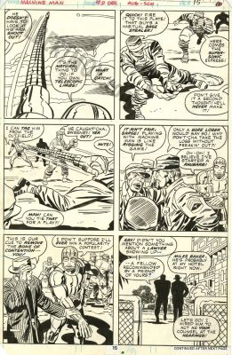 Jack Kirby, Mike Royer | Machine Man Issue 9 Page 15 | Albert Moy
